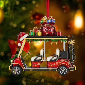 Golf Cart Ornament - Personalized Gifts For Golf Lovers 01ohta180825 - Ornament - GoDuckee