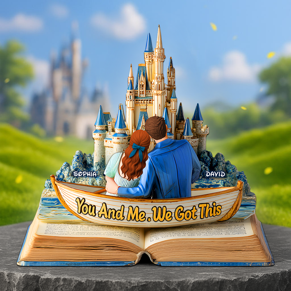 Back Hugging Couple Acrylic Plaque- Personalized Gift For Couple 01TGPU210525 - Shaped Plaques - GoDuckee