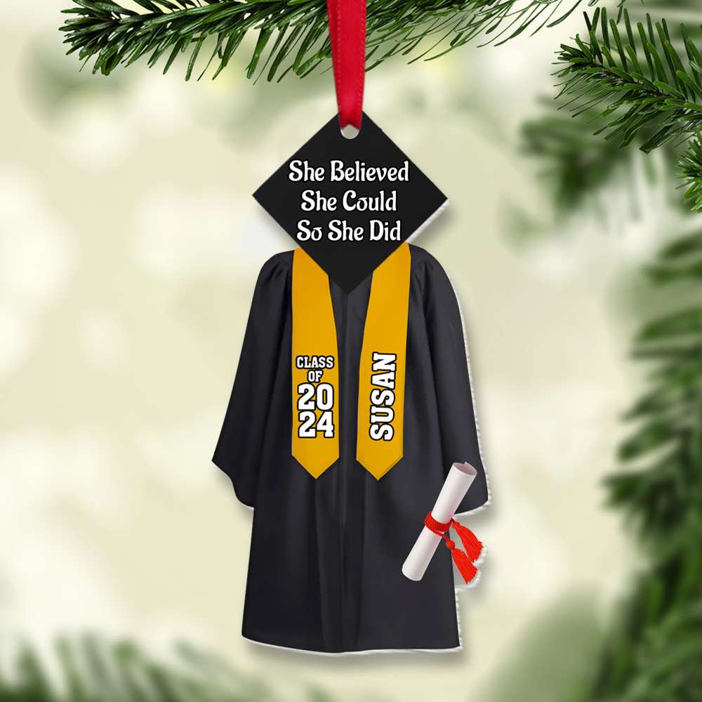 Personalized Gift For Graduation Christmas Ornament 01OHMH021024 - Ornament - GoDuckee