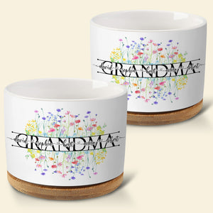 Grandma- Personalized Plant Pot- Gift For Grandma- Grandma Plant Pot - Plant Pot - GoDuckee