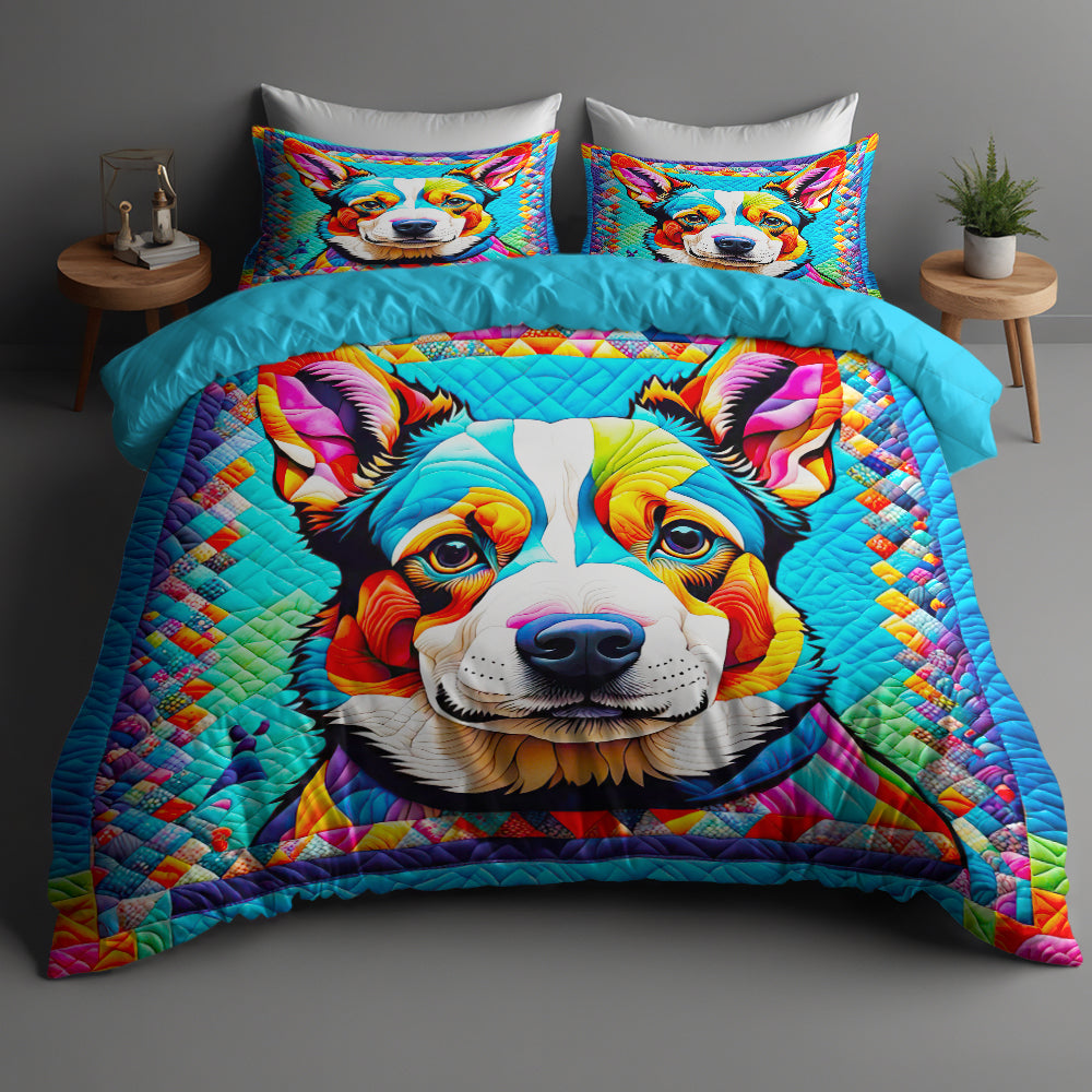 Corgi Quilt Bed Set Gifts For Dog Lovers 03HUDT200125 - Blanket - GoDuckee