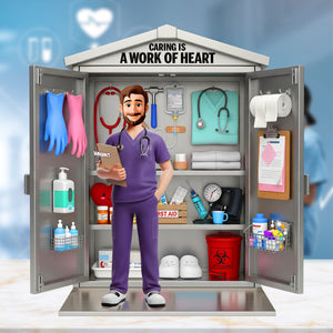 Medical Hero Locker Acrylic Plaque - Personalized Gifts For Nurse 04OHLU230625 - Shaped Plaques - GoDuckee