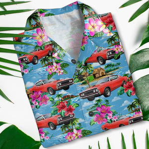 Upload Car Image Personalized Tropical Pattern Hawaiian Shirt 06qnqn100623 - Hawaiian Shirts - GoDuckee