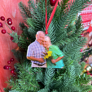 Custom Photo Gifts for Old Couple Ornament 181acvp140924 - Ornament - GoDuckee