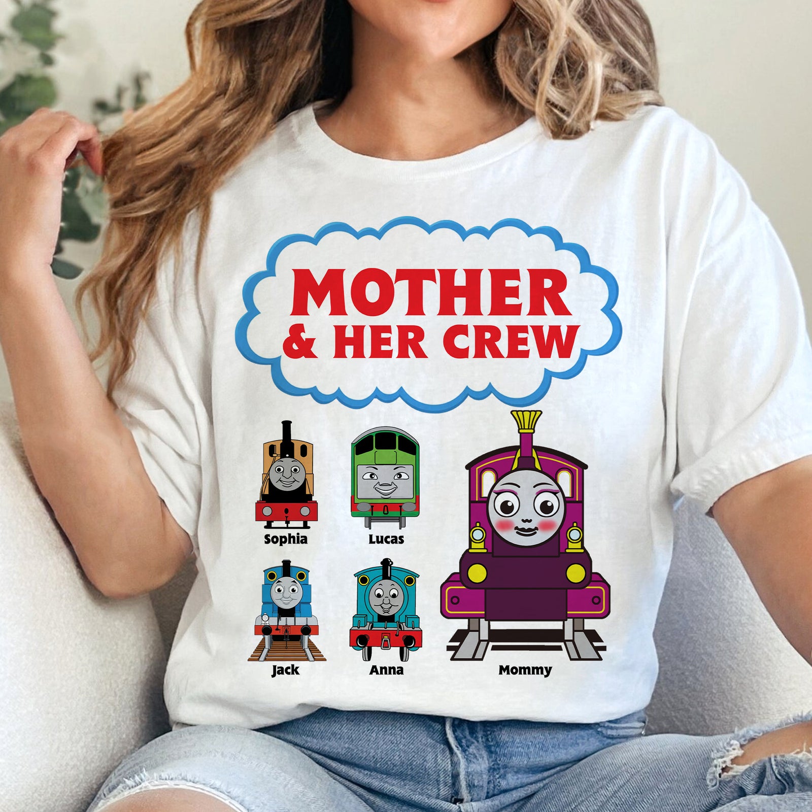 Personalized Gifts For Mom Shirt 03ohtn180325 Mother And Her Crew - Shirts - GoDuckee
