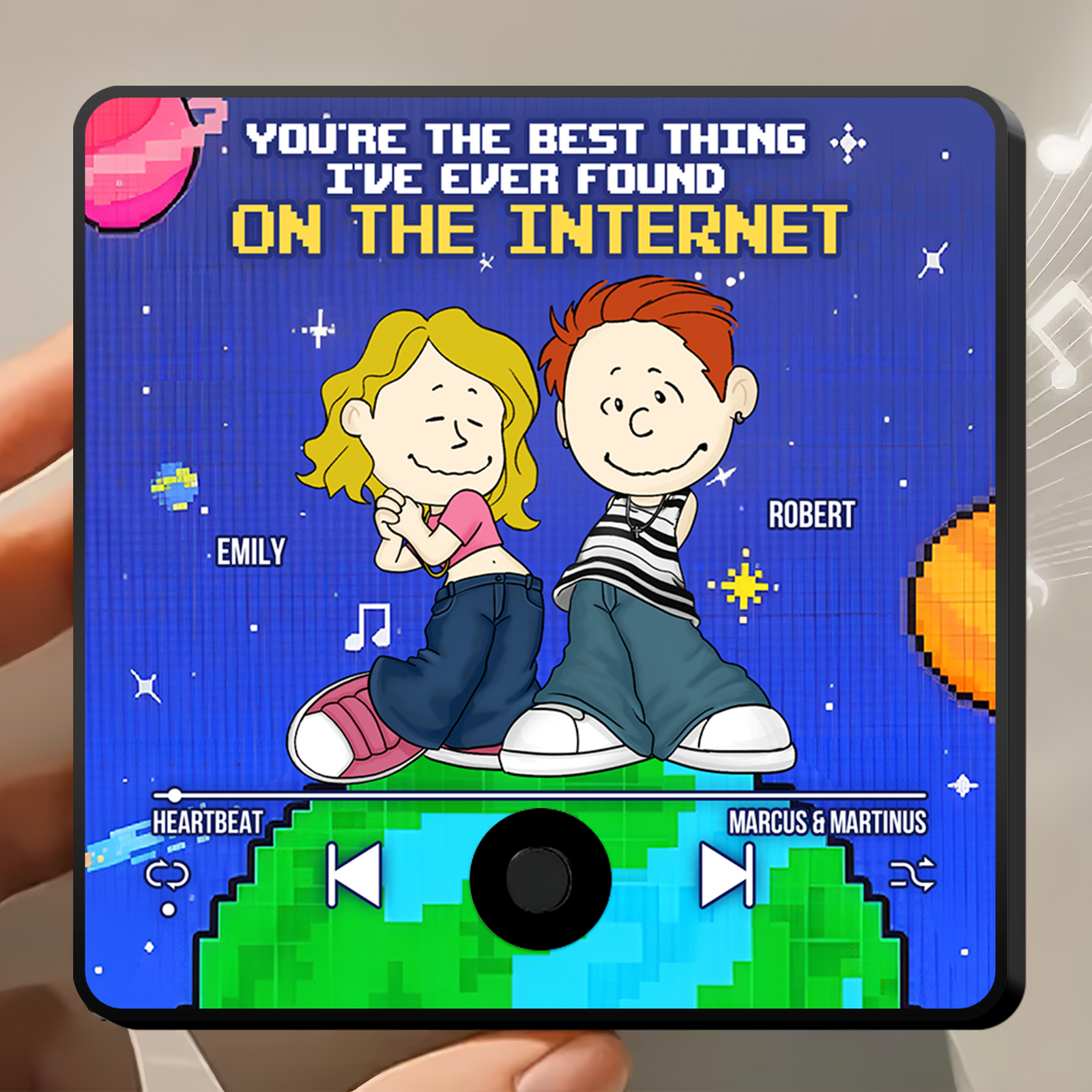 Custom Music Gifts For Couple Fridge Magnet 04topu140125hg - Fridge Magnet - GoDuckee