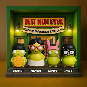 Personalized Gifts For Queen Mom Acrylic Plaque Best Mom Ever 01DTDT110425 - Shaped Plaques - GoDuckee