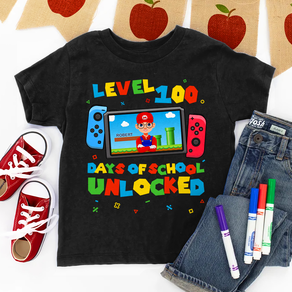 Personalized Gifts For Kid Shirt 02topu060125pa 100 Days Of School - Shirts - GoDuckee