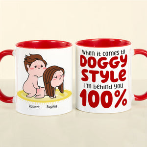 I'm Behind You 100%-Gift For Couple-Personalized Coffee Mug-Funny Couple - Coffee Mug - GoDuckee