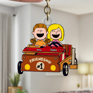 Personalized Gifts For Friends Keychain, Best Friendship 01qhtn100125hh - Keychains - GoDuckee