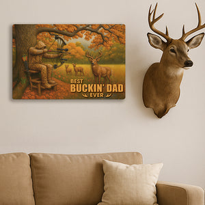 Hunting Dad Print Metal Sign - Personalized Gifts For Father 02HUQN020525 - Metal Signs - GoDuckee