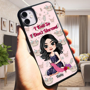 Personalized Gifts For Girl Phone Case Knit Lover 041XQMH260724HH - Phone Case - GoDuckee