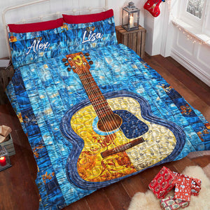 Personalized Gift For Guitar Lover Quilt Bedding Set Special Line 02HUMH051124 - Blanket - GoDuckee