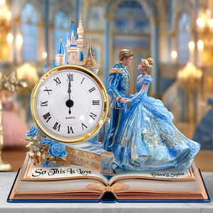 Couple Desk Clock Plaque - Personalized Gifts For Couple 03TGQN240525 - Clock Plaques - GoDuckee