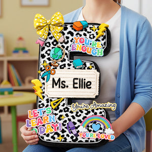Composition Book Alphabet Custom Shaped Pillow - Personalized Gifts For Teacher 01huta201225 - Pillow - GoDuckee