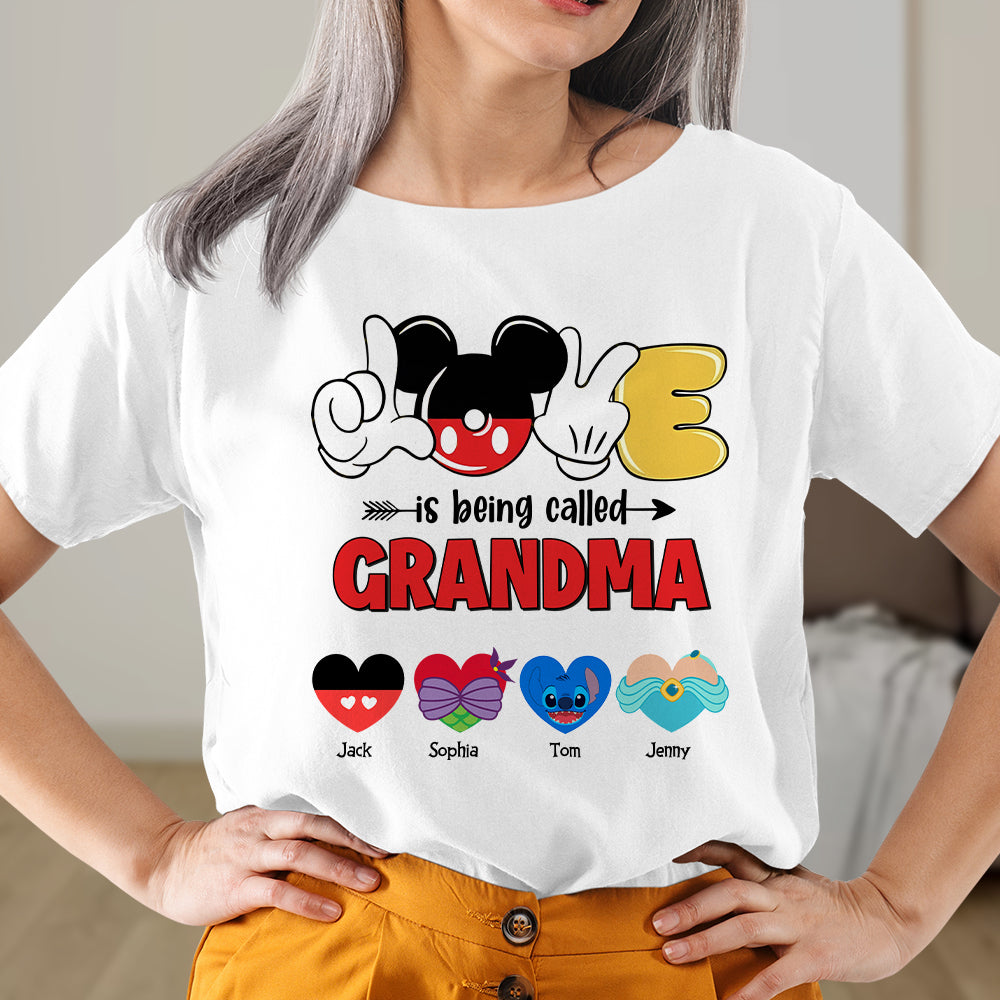 Personalized Gifts For Grandma Shirt Love Is Being Called Grandma 012qhtn180324 - 2D Shirts - GoDuckee