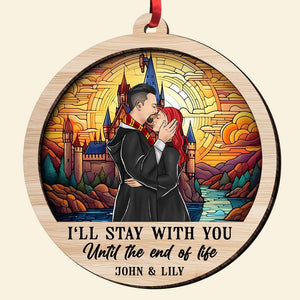 I'll stay with you 'til the end, Personalized Wood Ornament for Wizard Couple - PW-2LWORM 04htqn181123tm - Ornament - GoDuckee