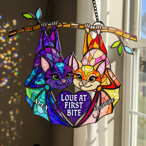 Soulmates Forever Suncatcher Ornament Personalized Gifts For Couple 01ACDT120725 - Ornament - GoDuckee
