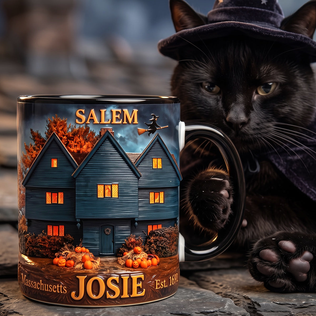 The Witch House Accent Mug - Personalized Gifts 04huta220826 - Coffee Mug - GoDuckee