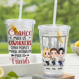 Personalized Funny Coworkers Acrylic Tumbler Gift For Colleague - Tumbler Cup - GoDuckee