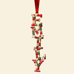 Sewing Alphabet Ornament - Personalized Gift For Christmas Ornament 03HUQN251025 - Ornament - GoDuckee