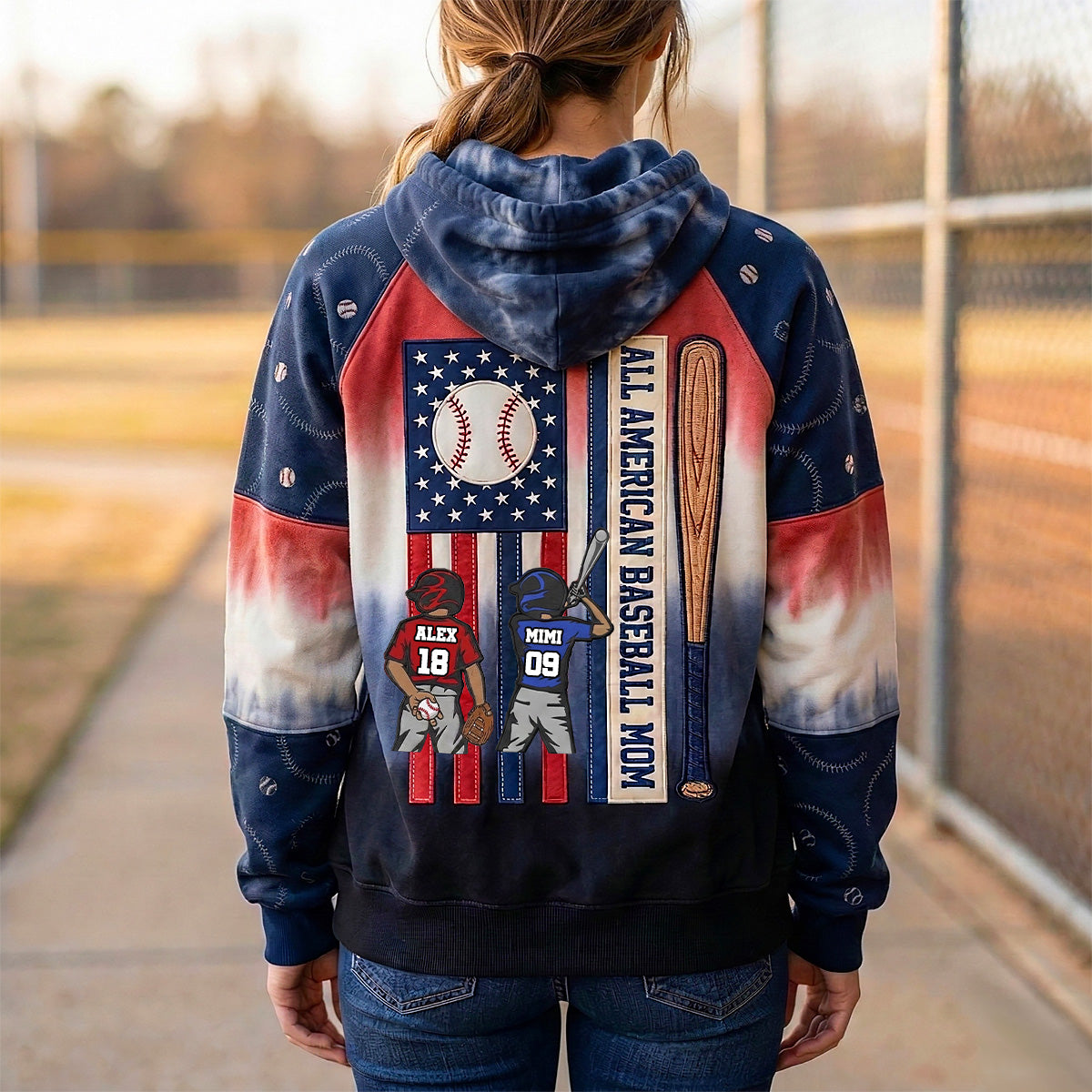 Proud American Baseball Mom 3D All-over Shirt - Personalized Gifts For Moms 01qhmg090326 - AOP Products - GoDuckee