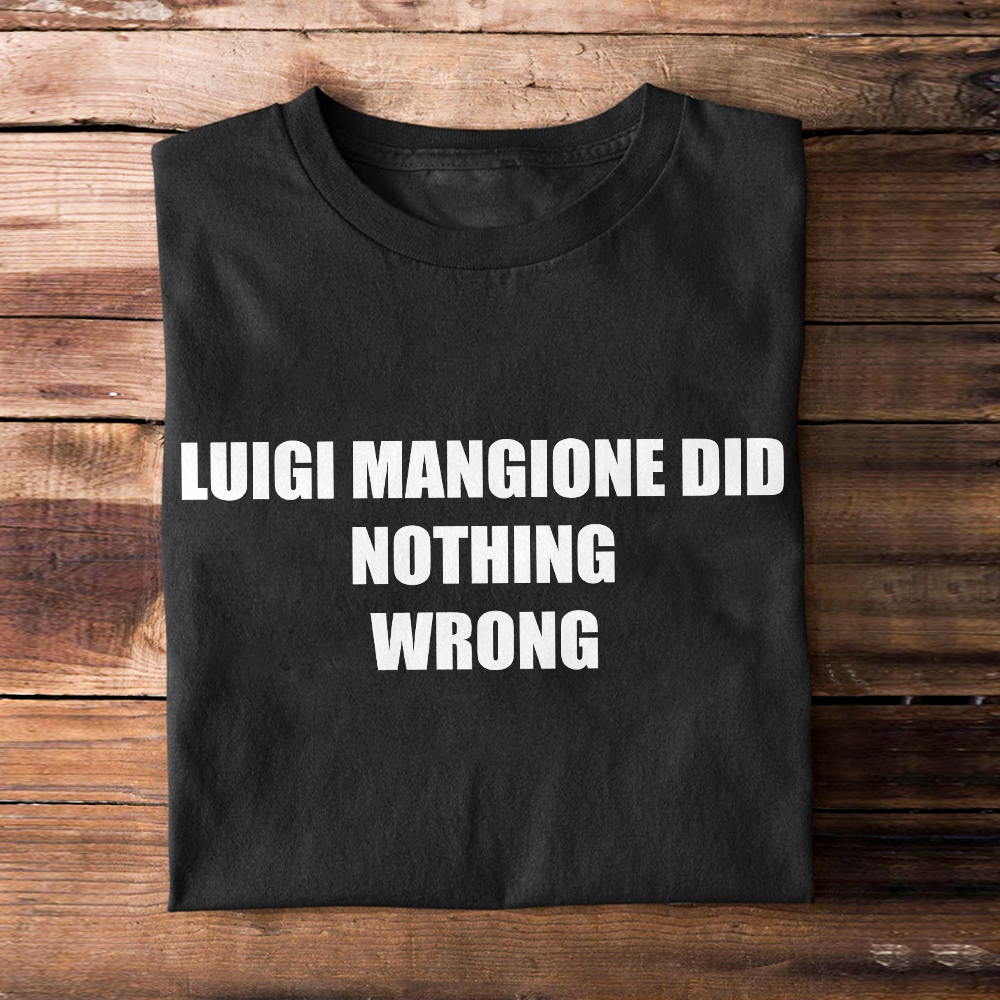 Gifts For Luigi Mangione Shirt Luigi Mangione Did Nothing Wrong 04ACXX111224 - Shirts - GoDuckee