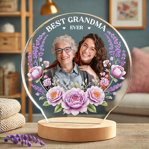 Custom Photo Gifts For Grandma Led Night Light Best Grandma Ever 01DTDT040325 - Led Night Light - GoDuckee