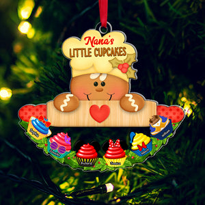 Personalized Gifts For Grandma, Sweet Cupcake Christmas Ornament 04NAQN270924 - Ornament - GoDuckee