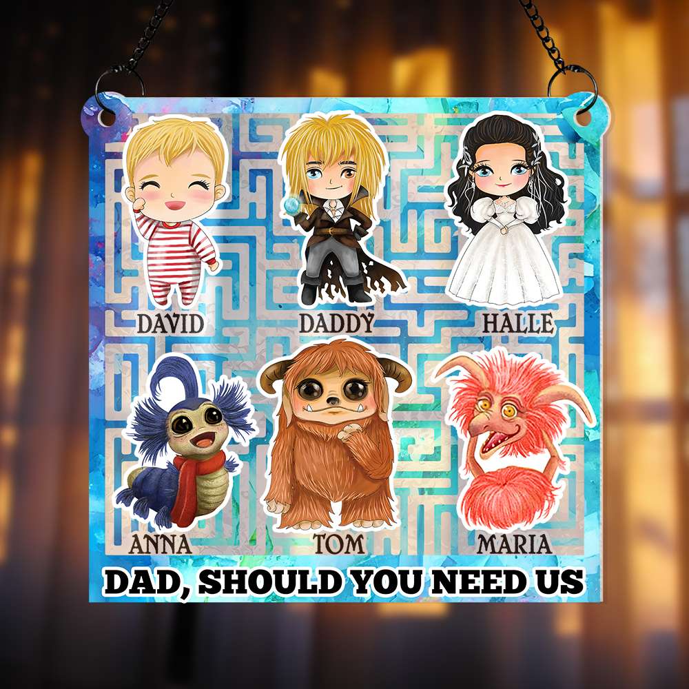 Personalized Gifts For Dad Suncatcher Window Hanging Ornament 03dtdt300424 - Ornaments - GoDuckee