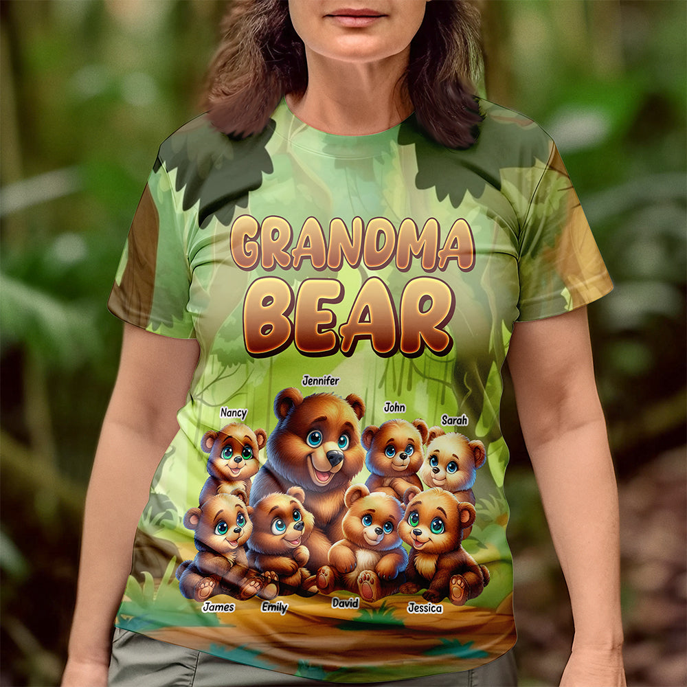 Personalized Gifts For Grandma And Mom Shirt 01xqqn070325 Grandma Bear - AOP Products - GoDuckee
