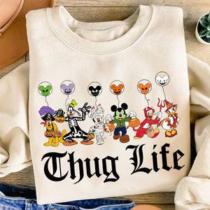 Personalized Gifts For Cartoon Lovers, Mickey & Friends Characters Halloween Balloons Shirt 03ACDT120924 - Shirts - GoDuckee