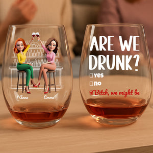 Cheers & Chaos Glass Egg Cup Personalized Gifts For Best Friends 02NADT020725 - Glass Egg Cup - GoDuckee