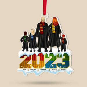 Gift For Family, Personalized Acrylic Ornament, Wizard Family Ornament, Christmas Gift 07NAHN211123TM - Ornament - GoDuckee