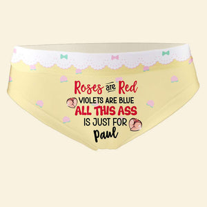 Personalized Gift For Couple Women Boxer Roses Are Red - Boxer Briefs - GoDuckee