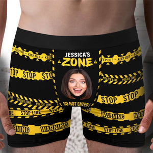 Personalized Custom Photo Gifts For Him Men's Boxers Stop Line 02TOLU231224 - Boxer Briefs - GoDuckee