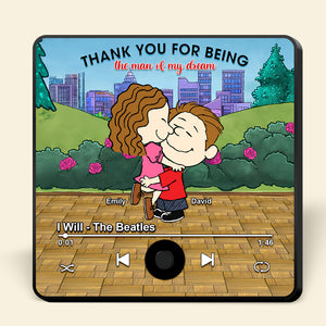 Custom Music Fridge Magnet Gifts For Couple 05toqn251224hg - Fridge Magnet - GoDuckee