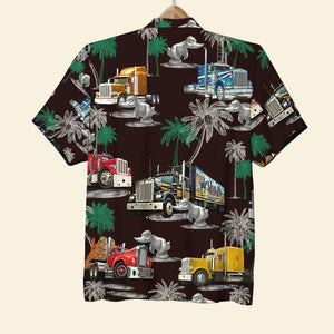 Trucker Duck Hawaiian Shirt Tropical Pattern, Birthday Gift For Trucker 07qnqn140623 - Hawaiian Shirts - GoDuckee