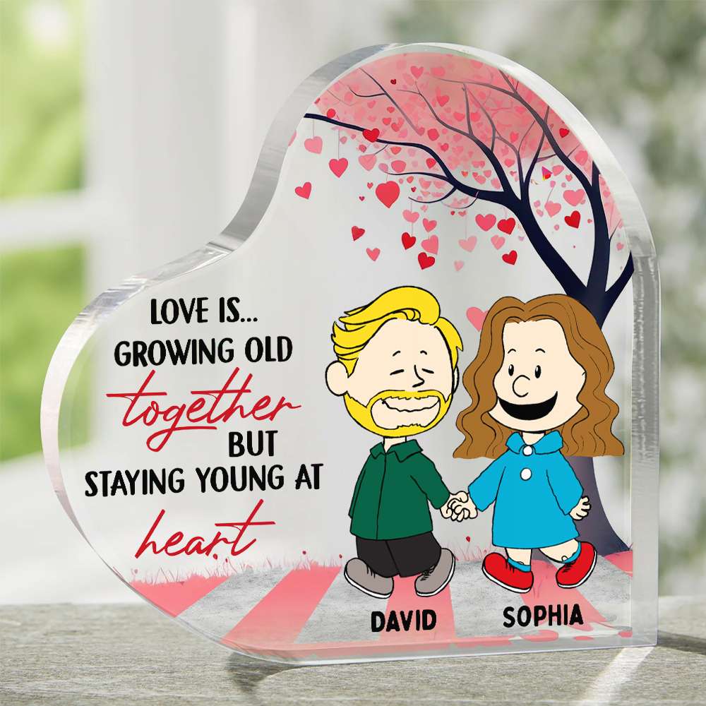 Personalized Gifts For Couple Heart Plaque 01TODT231224DA - Shaped Plaques - GoDuckee