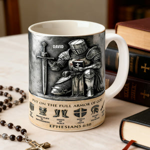 Full Armor Of God Coffee Mug - Personalized Gift For Christian 03TOLU251225 - Coffee Mug - GoDuckee