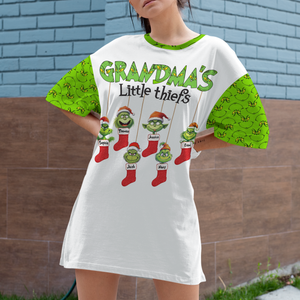 Personalized Christmas Gifts For Grandma Raglan Dress 04ohpu231024 - AOP Products - GoDuckee