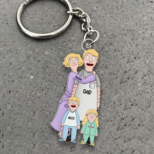 Personalized Gifts For Family Keychain 02qhhu241224hg - Keychains - GoDuckee