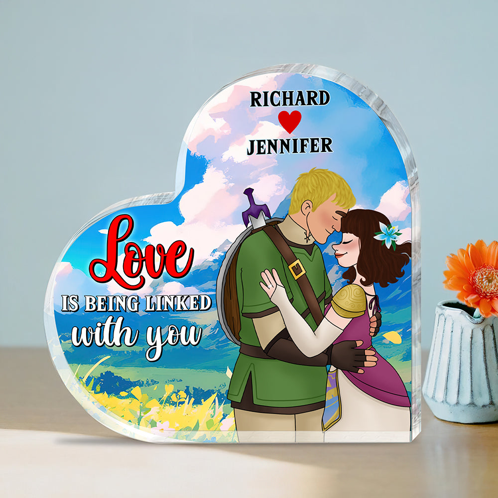 Personalized Gifts For Couple Heart Plaque 01toqn101224hg - Shaped Plaques - GoDuckee