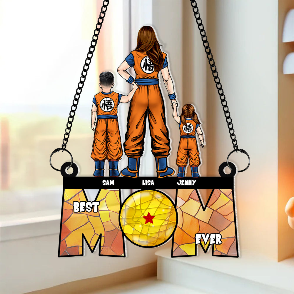Personalized Gifts For Mom Suncatcher Window Hanging Ornament 03OHMH240424HH Mother's Day - Ornaments - GoDuckee