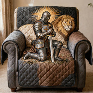 Knight In Prayer Sofa Cover - Personalized Gift For Christian 02NATN290126 - Sofa Cover - GoDuckee