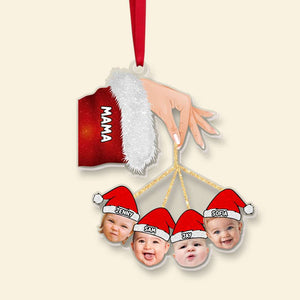 Personalized Gift For Christmas Ornament Custom Kids Face 05OHMH180924 - Ornament - GoDuckee