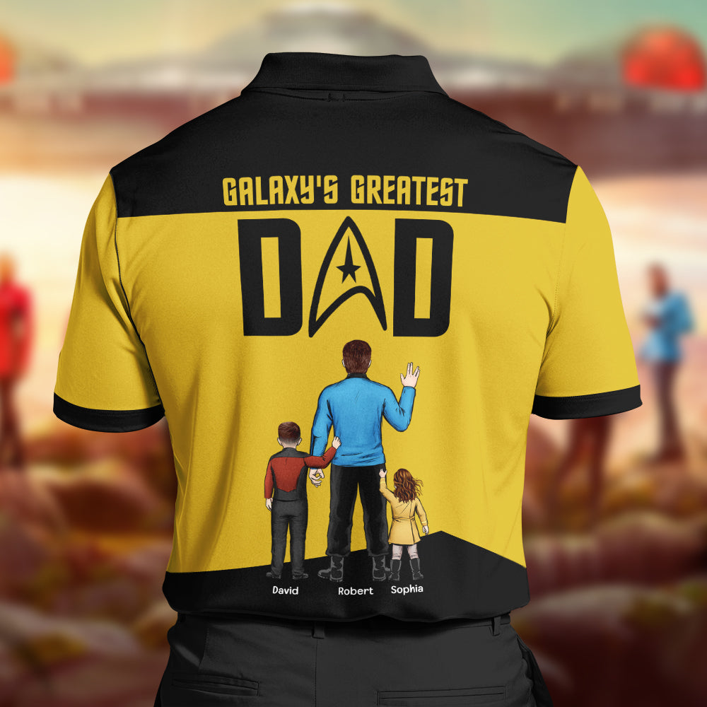 Dad The Greatest Dad 04htqn050623hh Personalized AOP Polo Shirt - AOP Products - GoDuckee