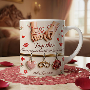 Couple Together Mug - Personalized Gifts For Couple 02NATA301225 - Coffee Mug - GoDuckee