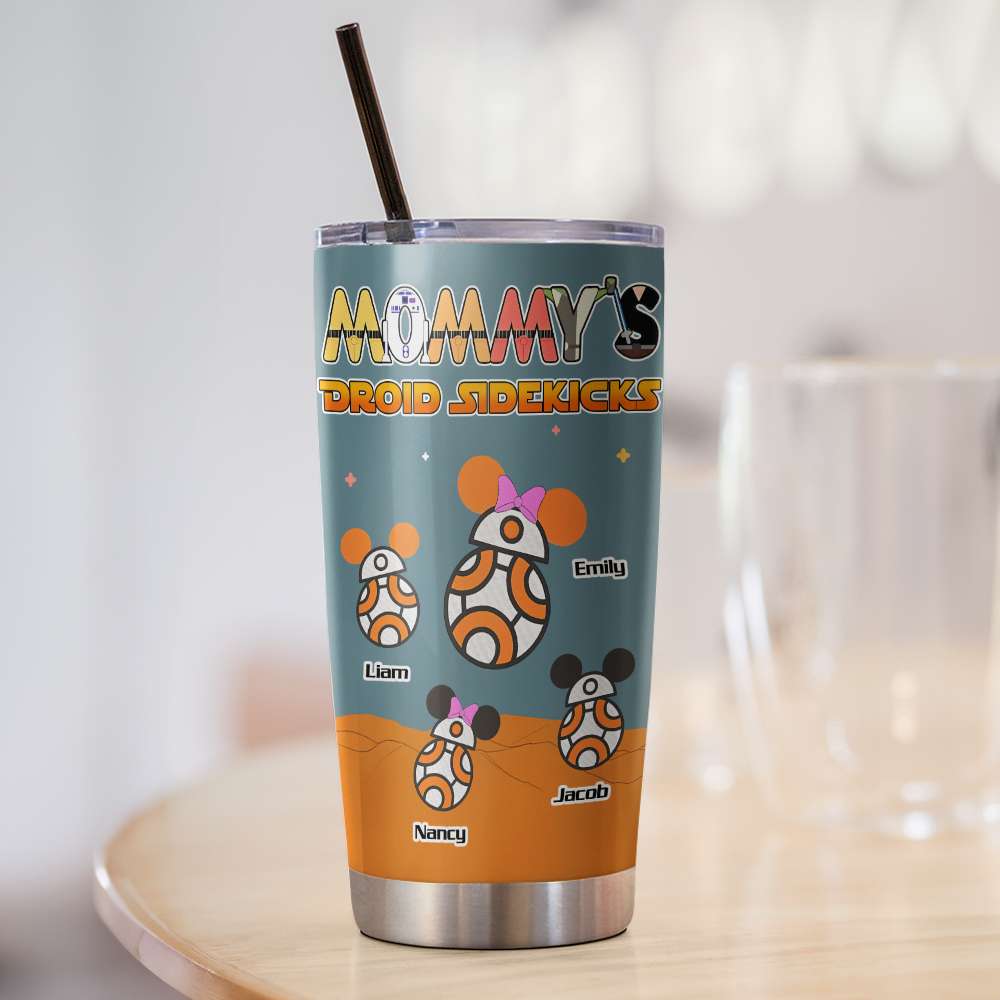 Personalized Gifts For Mom Tumbler Mommy's Sidekicks 03kapu290224 - Tumbler Cups - GoDuckee