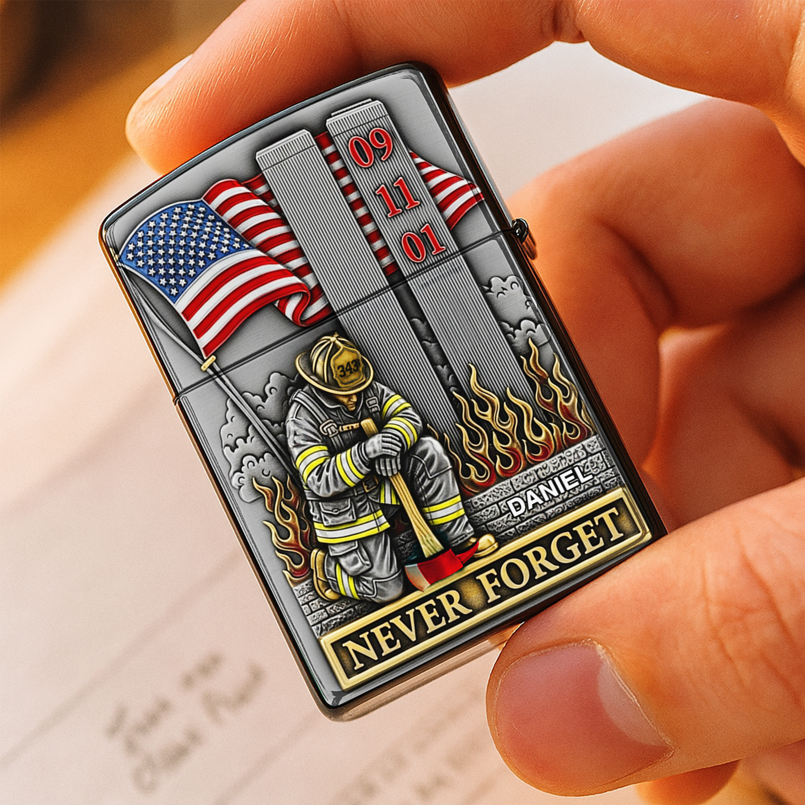 911 Firefighter Lighter - Personalized Gift For Firefighter 04TOLU060825 - Lighter - GoDuckee
